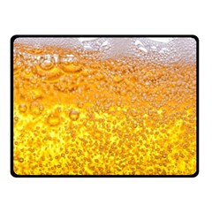 Liquid Bubble Drink Beer With Foam Texture Fleece Blanket (small) by Cemarart