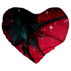 Coronavirus Corona Virus Large 19  Premium Heart Shape Cushions by Cemarart