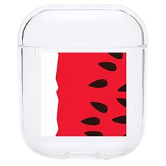 Watermelon Black Green Melon Red Hard Pc Airpods 1/2 Case by Cemarart