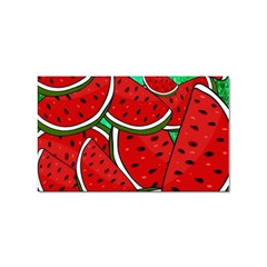 Summer Watermelon Fruit Sticker Rectangular (100 Pack) by Cemarart