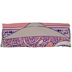 Ramen Kawaii Aesthetic Pink Body Pillow Case (dakimakura) by Cemarart