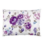 Flower-floral-design-paper-pattern-purple-watercolor-flowers-vector-material-90d2d381fc90ea7e9bf8355 Pillow Case (Two Sides) Front