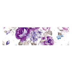 Flower-floral-design-paper-pattern-purple-watercolor-flowers-vector-material-90d2d381fc90ea7e9bf8355 Oblong Satin Scarf (16  X 60 ) by saad11