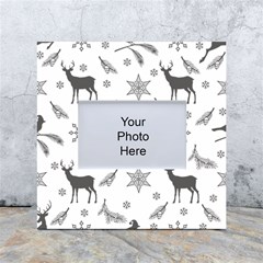 Gray-christmas-element-background-f4f0c9d44b5bbf0cb59e1f7f8d159344 White Box Photo Frame 4  X 6  by saad11