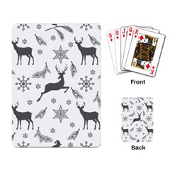 Gray-christmas-element-background-f4f0c9d44b5bbf0cb59e1f7f8d159344 Playing Cards Single Design (rectangle) by saad11