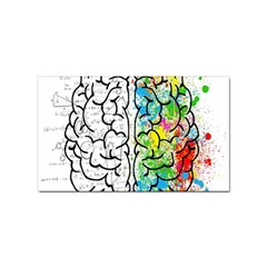 Brain Mind Psychology Idea Drawing Short Overalls Sticker Rectangular (100 Pack) by Azkajaya