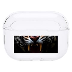 Tiger Angry Nima Face Wild Hard Pc Airpods Pro Case by Cemarart