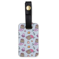 Pusheen Cat Cute Luggage Tag (one Side) by Grandong