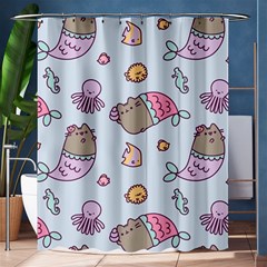 Pusheen Cat Cute Shower Curtain 60  X 72  (medium)  by Grandong