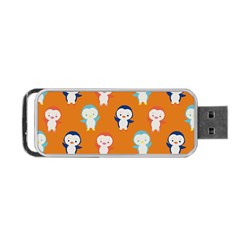 Cute Penguin Funny Pattern Portable Usb Flash (one Side) by Grandong