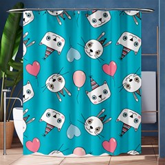 Cat Bunny Shower Curtain 60  X 72  (medium)  by Grandong