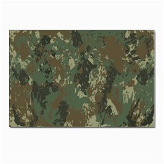 Camouflage Splatters Background Postcards 5  X 7  (pkg Of 10) by Grandong