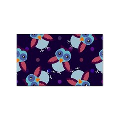 Owl Pattern Background Sticker Rectangular (100 Pack) by Grandong