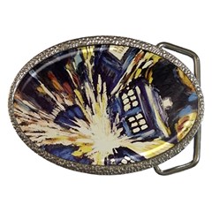 Tardis Doctor Who Pattern Belt Buckles by Cemarart