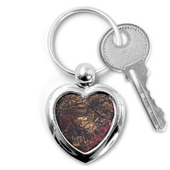 Vintage Cityscape City Retro Old Key Chain (heart) by Cemarart