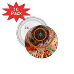 Dream Catcher Colorful Vintage 1 75  Buttons (10 Pack) by Cemarart