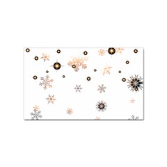 Golden-snowflake Sticker (rectangular) by saad11