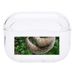 Sloth In Jungle Art Animal Fantasy Hard Pc Airpods Pro Case by Cemarart