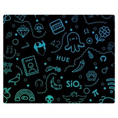 Cartoon, Skull, Dark, Dead Premium Plush Fleece Blanket (medium) by nateshop