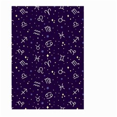 Zodiac Symbols Sign And Stars Pattern Seamless Pattern Large Garden Flag (two Sides) by Cemarart