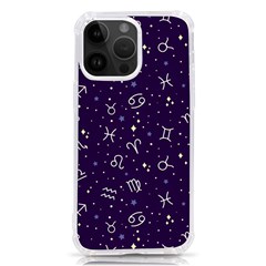 Zodiac Symbols Sign And Stars Pattern Seamless Pattern Iphone 14 Pro Max Tpu Uv Print Case by Cemarart