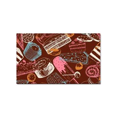 Sweet Food Seamless Pattern Sticker Rectangular (100 Pack) by Cemarart