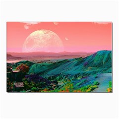 Unicorn Valley Aesthetic Clouds Landscape Mountain Nature Pop Art Surrealism Retrowave Postcard 4 x 6  (pkg Of 10) by Cemarart