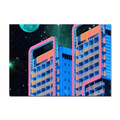 Fantasy City Architecture Building Cityscape Sticker A4 (10 Pack) by Cemarart