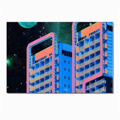 Fantasy City Architecture Building Cityscape Postcards 5  X 7  (pkg Of 10) by Cemarart