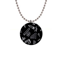 Knowledge Drawing Education Science 1  Button Necklace by Proyonanggan