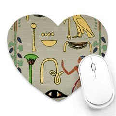 Egyptian Man Artifact Royal Heart Mousepad by Proyonanggan