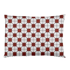 Retro Traditional Vintage Geometric Flooring Red Pillow Case (two Sides) by DimSum