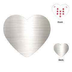 Aluminum Textures, Polished Metal Plate Playing Cards Single Design (heart) by nateshop