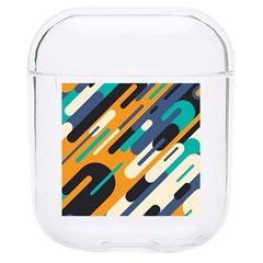 Abstract Rays, Material Design, Colorful Lines, Geometric Hard Pc Airpods 1/2 Case by nateshop