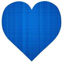 Blue Abstract, Background Pattern Wooden Puzzle Heart by nateshop