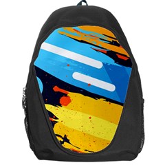 Colorful Paint Strokes Backpack Bag by nateshop