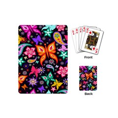 Floral Butterflies Playing Cards Single Design (mini) by nateshop