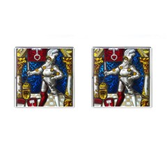 Knight Armor Cufflinks (square) by Cemarart