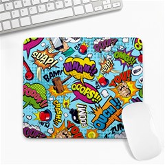 Graffiti Word Seamless Pattern Large Mousepad by Bedest