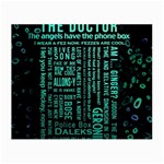 Tardis Doctor Who Technology Number Communication Small Glasses Cloth Front