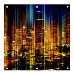 Skyline Light Rays Gloss Upgrade Banner And Sign 4  X 4  by Cemarart