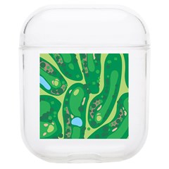 Golf Course Par Golf Course Green Soft Tpu Airpods 1/2 Case by Cemarart