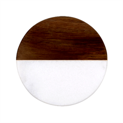 Ultra Violet Purple Classic Marble Wood Coaster (round)  by bruzer