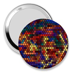 Hexagon Honeycomb Pattern Design 3  Handbag Mirrors by Ndabl3x