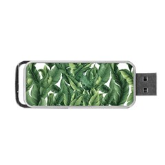 Green Banana Leaves Portable Usb Flash (two Sides) by goljakoff