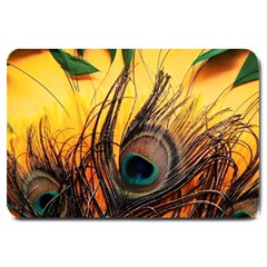 City Lights Sky Landmark Painting Large Doormat by Cemarart