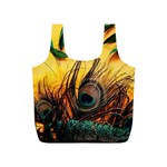 Peacock Feather Native Full Print Recycle Bag (S) Front