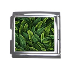 Green Leaves Mega Link Italian Charm (18mm) by goljakoff