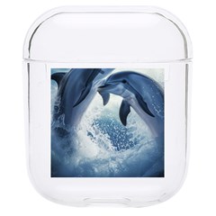 Dolphins Sea Ocean Water Hard Pc Airpods 1/2 Case by Cemarart