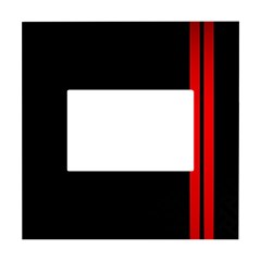 Abstract Black & Red, Backgrounds, Lines White Box Photo Frame 4  X 6  by nateshop